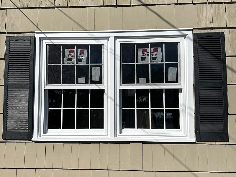 Harvey custom vinyl double hung windows